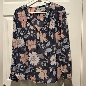 LOFT FLORAL BLOUSE